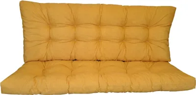 Produktbild von Premium Kissen , Polster für Hollywoodschaukel , Gartenschaukel , Gartenbank B 140 cm , Fb. Colore giallo (gelb)