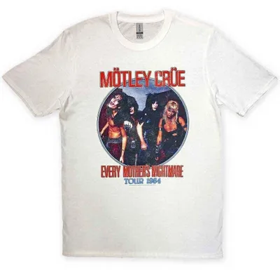 Obrázek produktu pro Mötley Crüe Every Mothers Nightmare White M Tričko