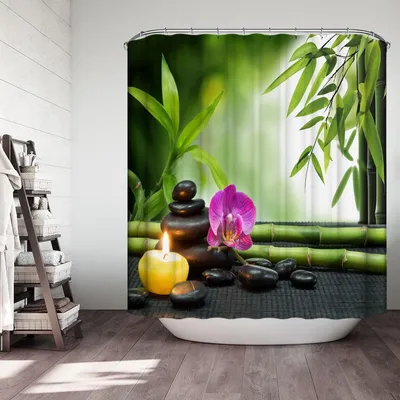 Zdjęcie produktu dla Elzusha - Zasłona prysznicowa antygrzybowa, 180 x 200 cm