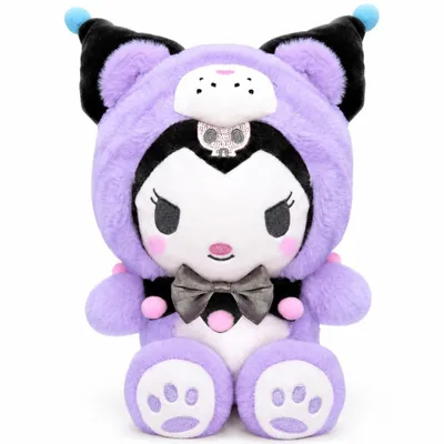 Produktbild von Wiztex Sanrio Kuscheltier Lila Kawaii-Plüschtier Cartoon-Puppe Kuromi Stofftier Geschenk