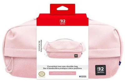 Produktbild von Hori NSX-117E, Tragetasche, Nintendo, Pink, Stoff, Nintendo Switch, Nintendo Switch 2, Nintendo Switch Lite, Nintendo Switch OLED, Reißverschluss