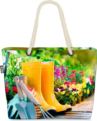 Produktbild von VOID Garten Werkzeug Blumen Strandtasche Shopper 58x38x16cm 23L XXL Einkaufstasche Tasche Reisetasche Beach Bag