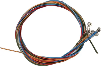 Immagine prodotto di 6 pezzi/set Colori arcobaleno multicolore Corde per chitarra acustica Strumenti musicali Ricambio filo d'acciaio per corde