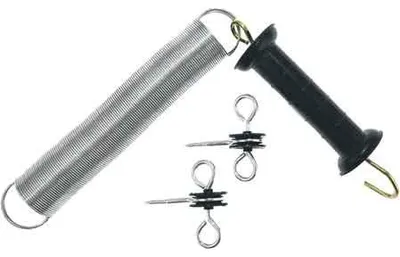 Immagine prodotto di Kerbl Torgriff-Set schwarz, inkl. Ring-/Torgriffisolator, bis 5?m, Weidezaun