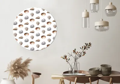 Produktbild von MuchoWow® - Wand-Kreis - Wohnzimmer - Bild - Runde - Wanddeko - Dibond - Kunstdrucke