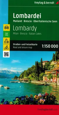 Image de Lombardie, carte routière et de loisirs 1:150.000, freytag & berndt