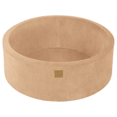 Produktbild von MeowBaby® Cord-Cord-Velours, Sand Runder Ballpool 90x30cm für ein Kind ohne Bälle