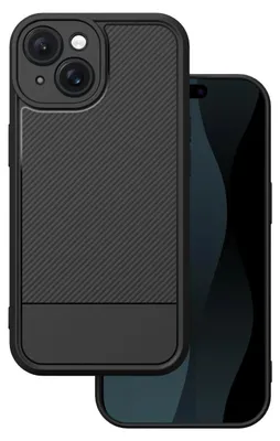 Zdjęcie produktu dla Nakładka Simple Carbon Do Iphone 15 6,1" Czarne