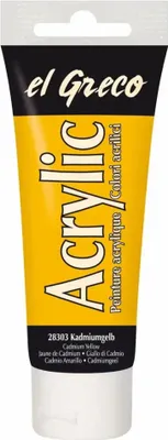 Obrázok produktu pre KREUL 28303 KREUL Akrylová farba el Greco, kadmiovo žltá, 75 ml tuba