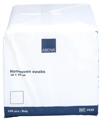 Produktbild von ABENA Vlieskompresse, 4-lagig, Un-steril, 10 x 10 cm | Packung (100 Stück)