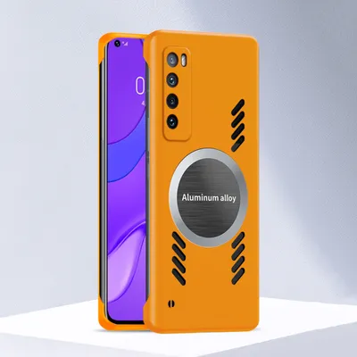 Produktbild von Huawei Nova 7 Hülle, Frameless PC Matt Kühlabdeckung Loch Wärmeableitung Schutzhülle für Huawei Nova 7 Orange
