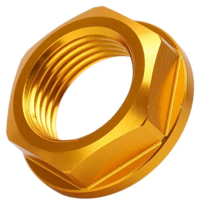 Image de Écrou d'essieu avant de moto M18x1,5 en aluminium, pièce de rechange pour KAWASAKI KLX450R 2008-2019 (Gold)