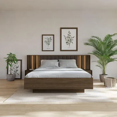 Produktbild von Bett AMARO 160x200 cm mit Bettkasten und Nachttischen