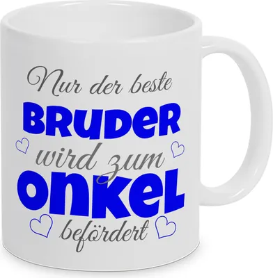 Produktbild von TassenKing Tasse - Nur der beste Bruder wird zum Onkel befördert - Kaffeetasse als Geschenkidee. Bester Papa wird zum Opa. Geschenk Papa Tasse. Bester Papa Kaffeetasse