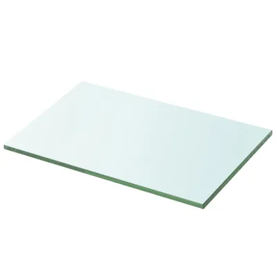 Image de vidaXL Étagères 2 pcs. Verre Transparent 30x15 cm