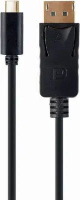 Image de GEMBIRD Gembird A-CM-DPF-02 video cable adapter 0.15 m USB Type-C DisplayPort Black