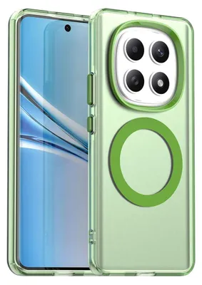 Produktbild von Für Xiaomi Redmi Note 15 5G Candy Design Magsafe Hybrid TPU Schutz Hülle Grün