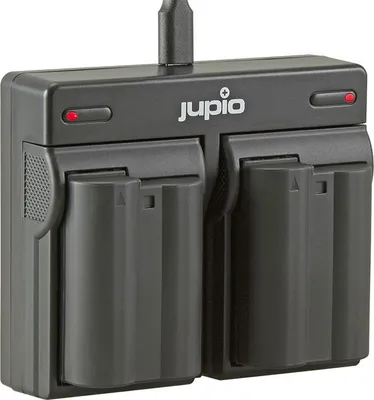 Produktbild von JUPIO 2er-Pack EN-EL15C-Akkus + USB-Doppelladegerät, kompatibel mit Nikon