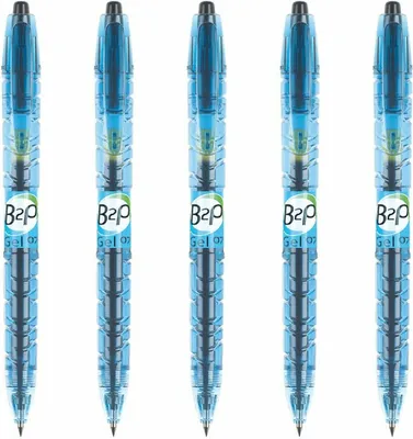 Produktbild von Pilot Bottle to pen 0.7 Gelschreiber - 5er-Set schwarz