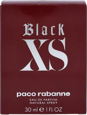Obrázok produktu pre Rabanne Black XS For Her, Ženy, 30 ml, Nádoba na jedno použitie, Sprej, 1 kusov