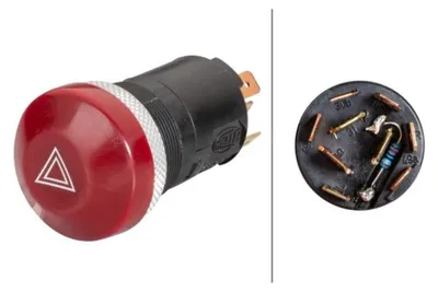 Produktbild von Warnblinkschalter 12 V W1,2W Halogen HELLA passend für u.a. PORSCHE