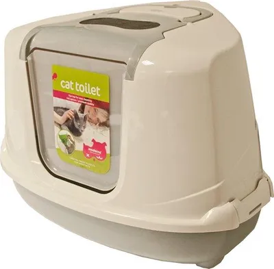 Productafbeelding van Katzentoilette grau/weißGebr de Boon