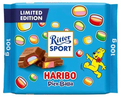 Produktbild von Ritter Sport Haribo Pico-Balla Vollmilch 100g