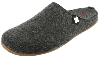 Produktbild von Living Kitzbühel Gipfelkreuz Herren Hauspantoffeln aus Filz mit Fußbett Anthrazit, 3886-600 - Gr. 44