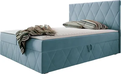 Produktbild von MIRJAN24 Boxspringbett Simoti, Doppelbett mit zwei Bettkästen für die Bettwäsche, Hauptmatratze, Topper und Kopfteil (Magic Velvet 2260, Größe: 180x200 cm)
