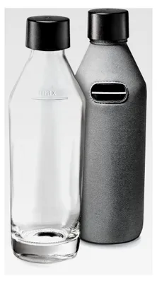 Produktbild von Glaskaraffe mit Flaschenhülle für Joy & Sharon Up, 850ml