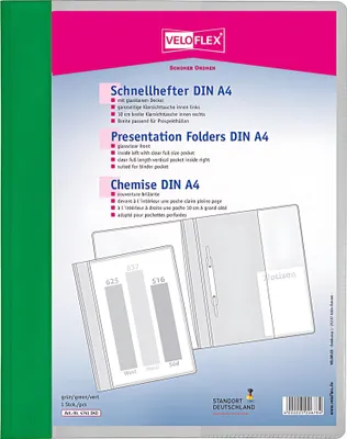 Produktbild von Veloflex Schnellhefter A4 grün