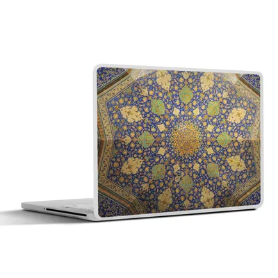 Produktbild von MuchoWow® Laptop Aufkleber Sticker Cover Kreis - Decke - Blau 25x18 cm - Laptop-Deko