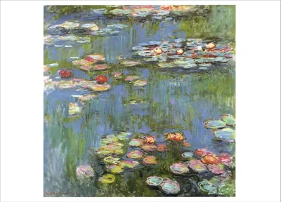 Produktbild von Kunstkarte Claude Monet "Seerosen"