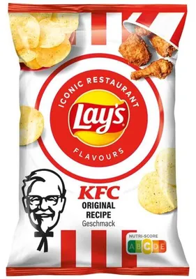 Produktbild von Lays KFC Original Recipe Kartoffelchips mit Hähnchengeschmack 150g