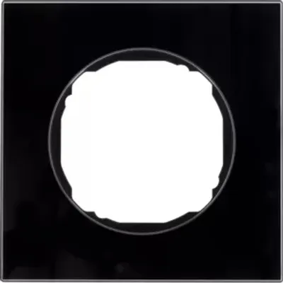 Immagine prodotto di Berker 10112616 Telaio singolo, piatto, R.8, vetro nero
