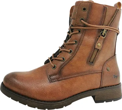 Produktbild von Mustang  Damenschuhe Stiefel Schnürer Schnürstiefel Braun Freizeit, Schuhgröße:37 EU