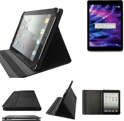 Produktbild von High quality kompatibel mit Medion Lifetab P9701 Schutz Hülle Business Case Tablet Schutzhülle Flip Cover Ultra Slim Bookstyle Tasche schwarz.
