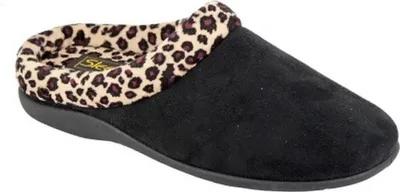 Produktbild von Sleepers Carmen Ocelot Damen Hausschuhe / Pantoffeln mit Leopardenmuster DF528 (36 EUR) (Leopard)