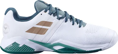 Produktbild von Babolat Propulse Blast All Court Wimbledon Tennis Tennisschuhe Sportschuhe weiss/grün 30S22867-1071, Schuhgröße:46 EU