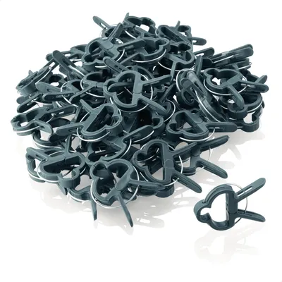 Produktbild von com-four® 60x Pflanzenklemmen klein - Rankhilfen zur Sicherung von Pflanzen