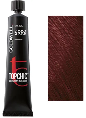 Zdjęcie produktu dla Goldwell Topchic Max Shades, Czerwony, 6RR MAX, Dramatic Red, Unisex, 60 ml, Do wszystkich włosów