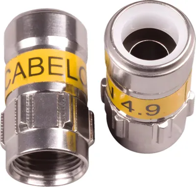 Obrázek produktu pro Cabelcon F-6-TD SELF INSTALL 4.9 NI konektory (balení 100 ks)