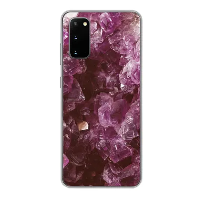 Produktbild von MuchoWow® Handyhülle Schutzhülle Hülle für Samsung Galaxy S20 Edelsteine - Amethyst - Kristalle und Edelsteine Silikon Softcase Handy Hülle - Bild