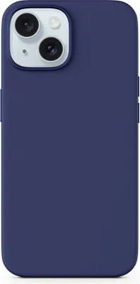 Immagine prodotto di Cover in silicone Epico Mag+ per iPhone 15 Plus con supporto MagSafe - blu