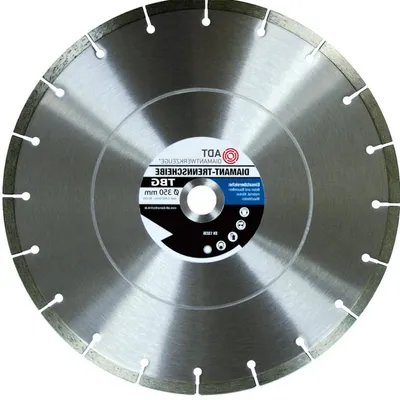 Productafbeelding van Diamantzaagblad - Beton Graniet - Materiaal Zagen - 10mm Segmenthoogte - Ø 350mm 25.4mm - Zilver