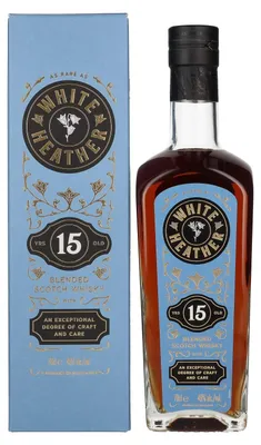 Image de White Heather 15 Years Old Blended Scotch Whisky 46% Vol. 0,7l en boîte cadeau