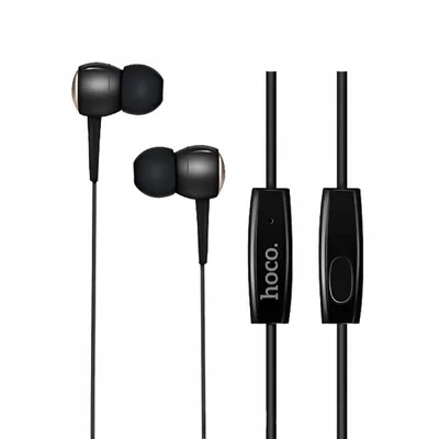 Produktbild von Hoco Drumbeat M19 Stereo Kopfhörer 3.5 mm Klinke In Ear Headset Mikrofon Leicht Kabelgebunden, Schwarz