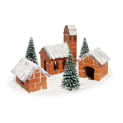 Image de Kit de construction en briques miniatures - Maisons de campagne
