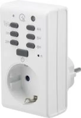 Produktbild von Renkforce Steckdosen-Timer analog Tagesprogramm 1289333 1800 W IP20 Dämmerungsfunktion, Countdown-Funktion (1289333)