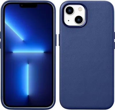 Immagine prodotto di Custodia Icarer Custodia in pelle per Iphone 14 Plus Blu (compatibile con Magsafe)